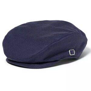 Janie and Jack Boys' Linen Newsboy Cap New In Package Size 6-8 Navy Blue